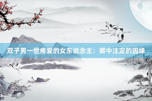 双子男一世疼爱的女东说念主：掷中注定的因缘